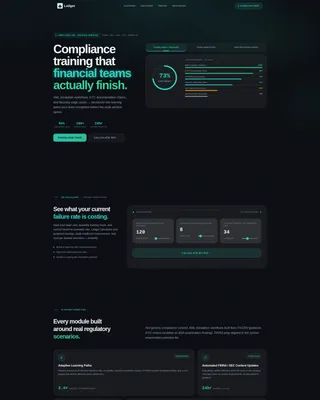 Smart Regulatory Compliance Landing Page Template