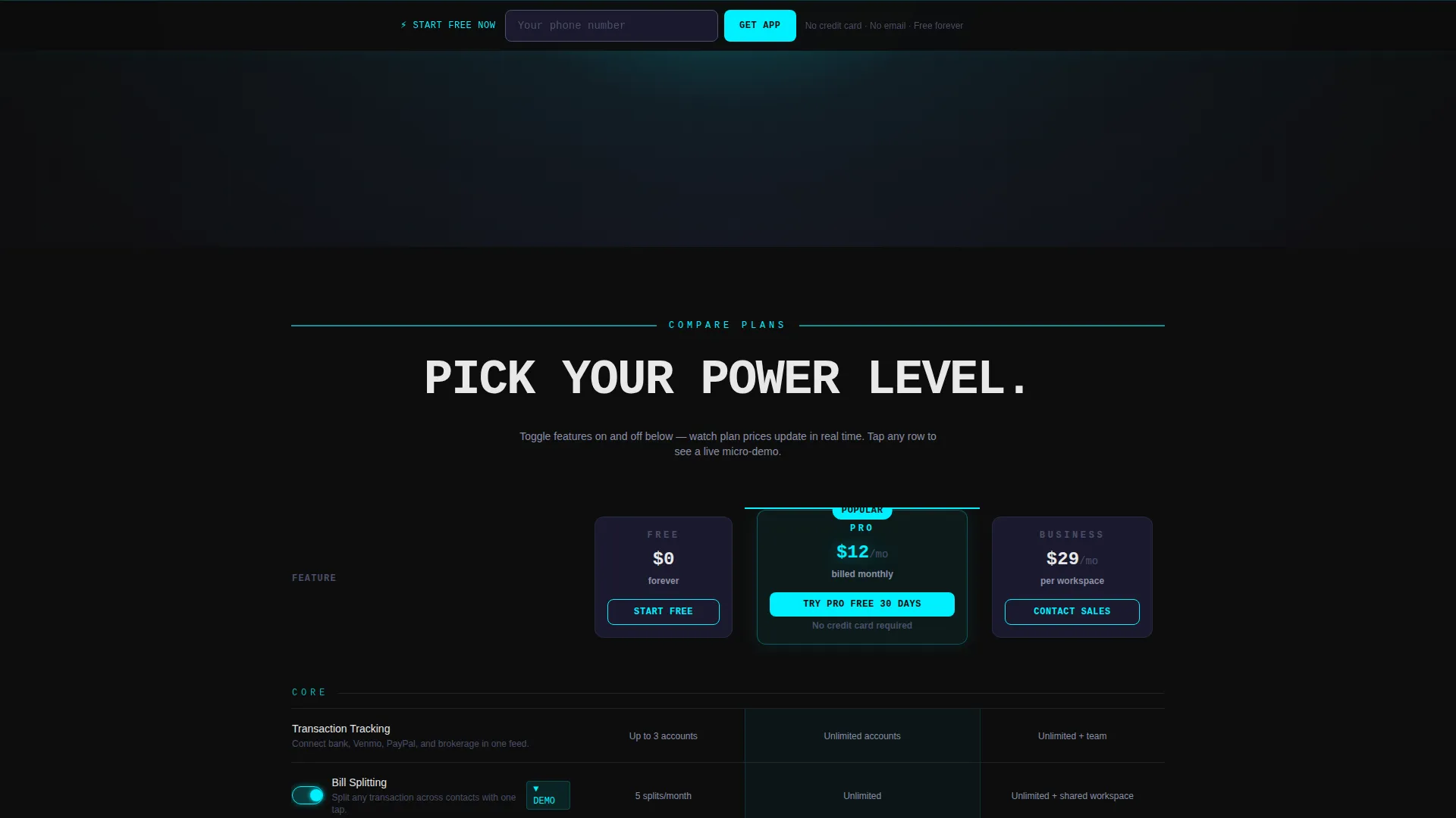 Fintech Platform Landing Page Template