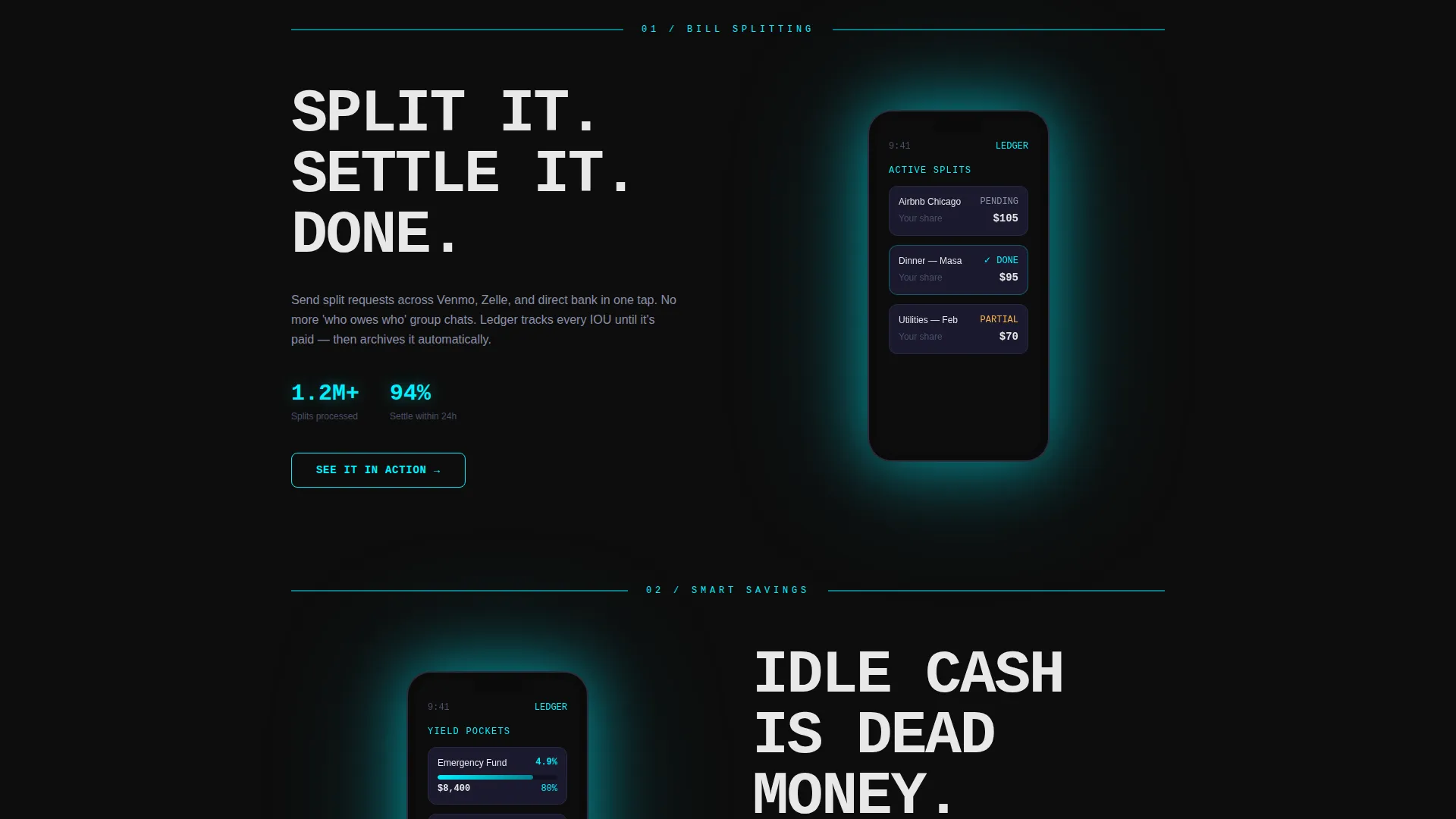 Fintech Platform Landing Page Template