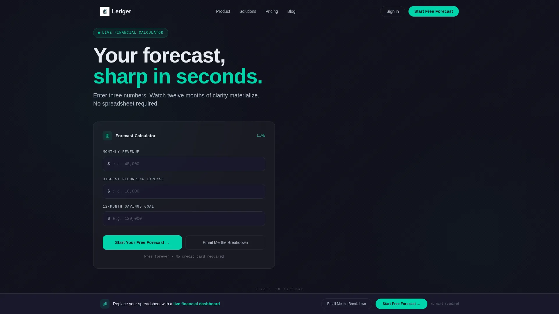 Fintech Consultancy Landing Page Template
