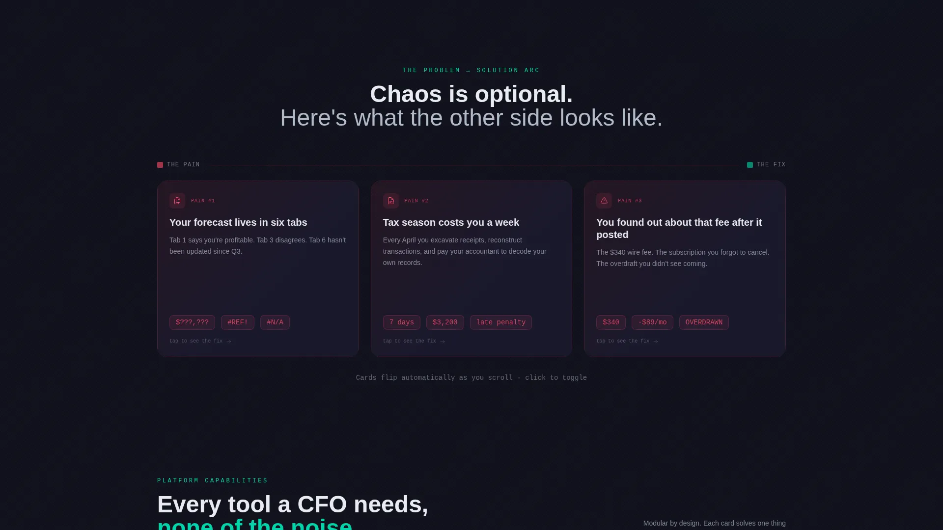 Fintech Consultancy Landing Page Template
