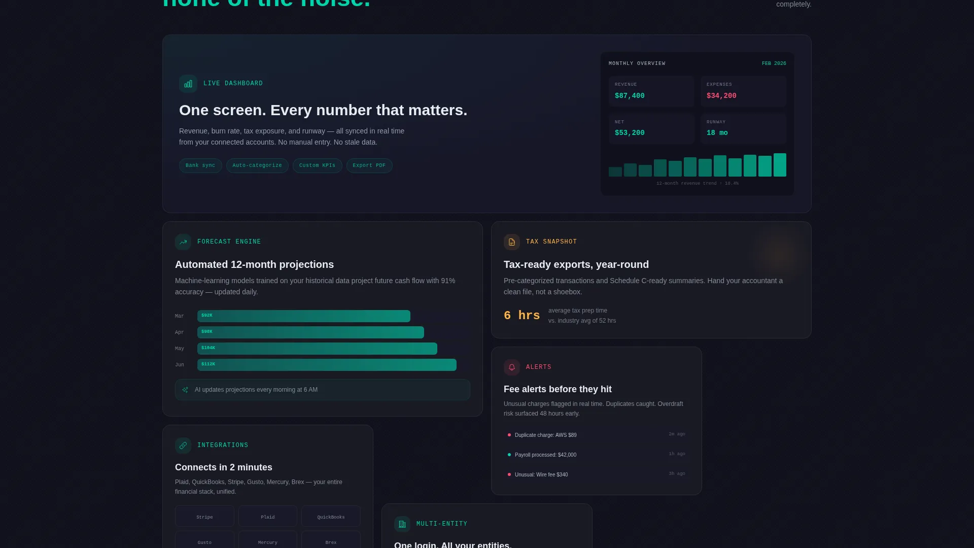 Fintech Consultancy Landing Page Template