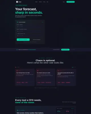 Fintech Consultancy Landing Page Template