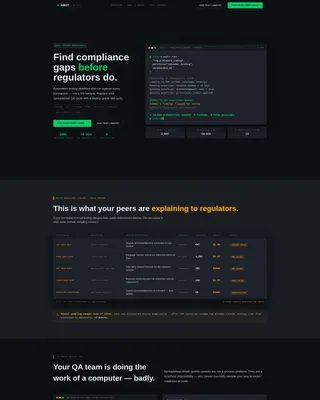 Compliance Landing Page Template for Financial Services