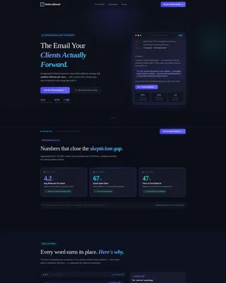 Financial Services Email Marketing Professional Website Template