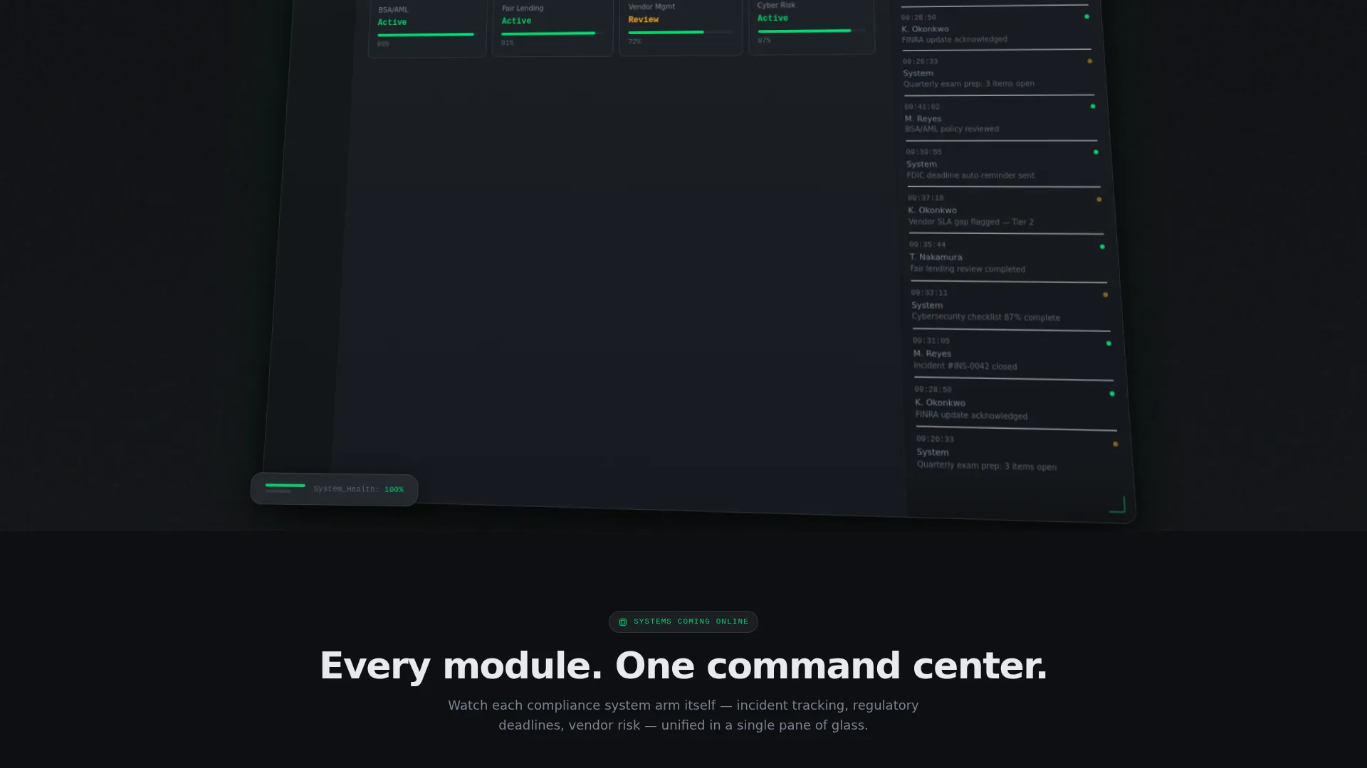 Compliance Solution Landing Page Template