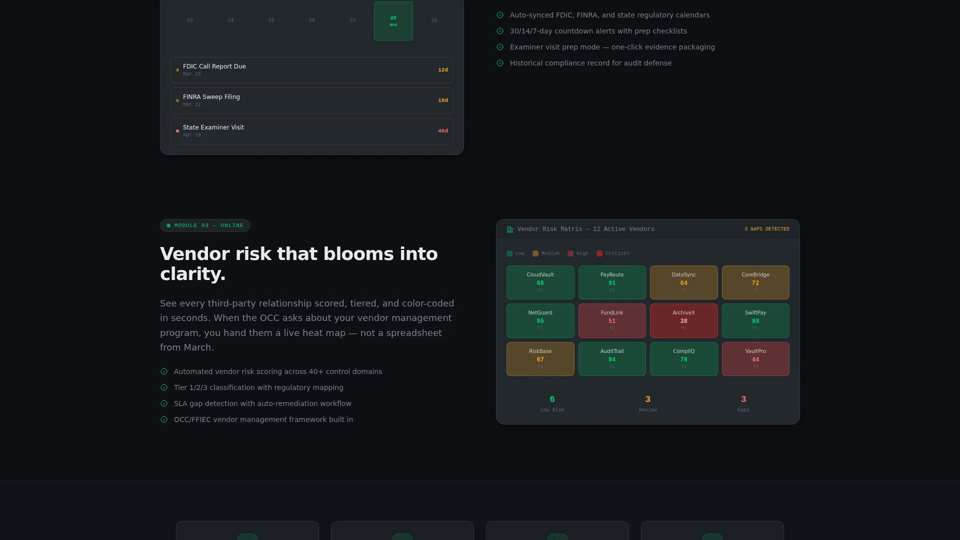 Compliance Solution Landing Page Template