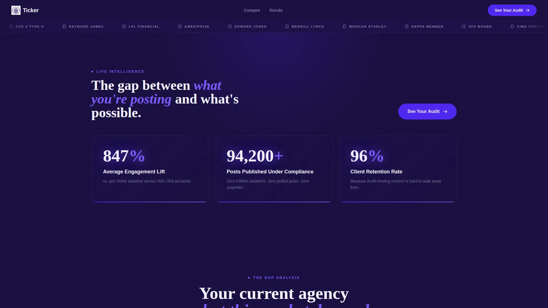 Compliance Landing Page Template for Financial Agencies