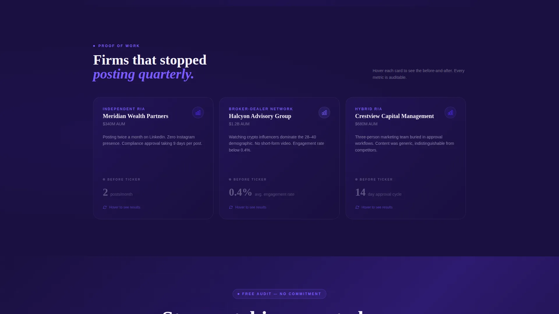 Compliance Landing Page Template for Financial Agencies