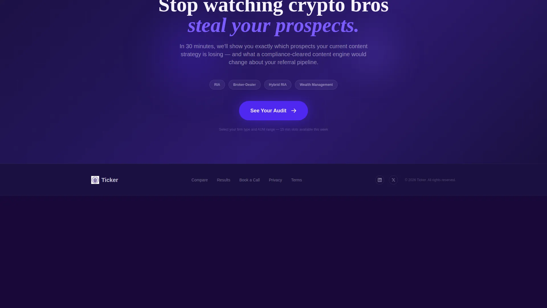 Compliance Landing Page Template for Financial Agencies
