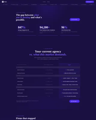Compliance Landing Page Template for Financial Agencies