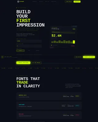 Fintech Social Media Landing Page Template