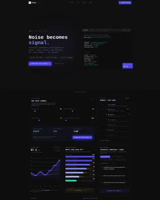 Financial Services Feedback Landing Page Template