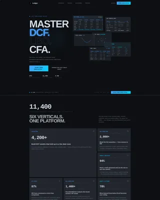 Financial Services Software & SaaS Professional Website Template