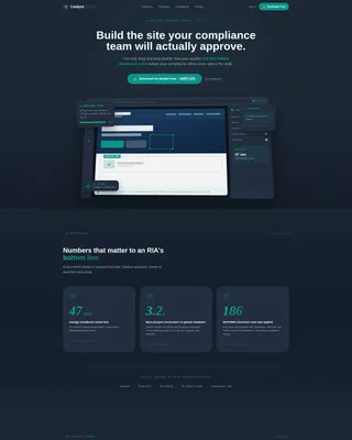 Financial Advisor Website Builder Landing Page Template