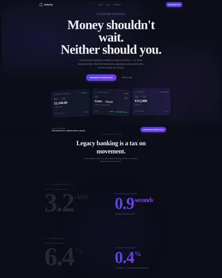 Fintech Landing Page Template for Growth Startups
