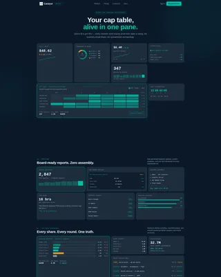 Fintech Investor Relations Landing Page Template