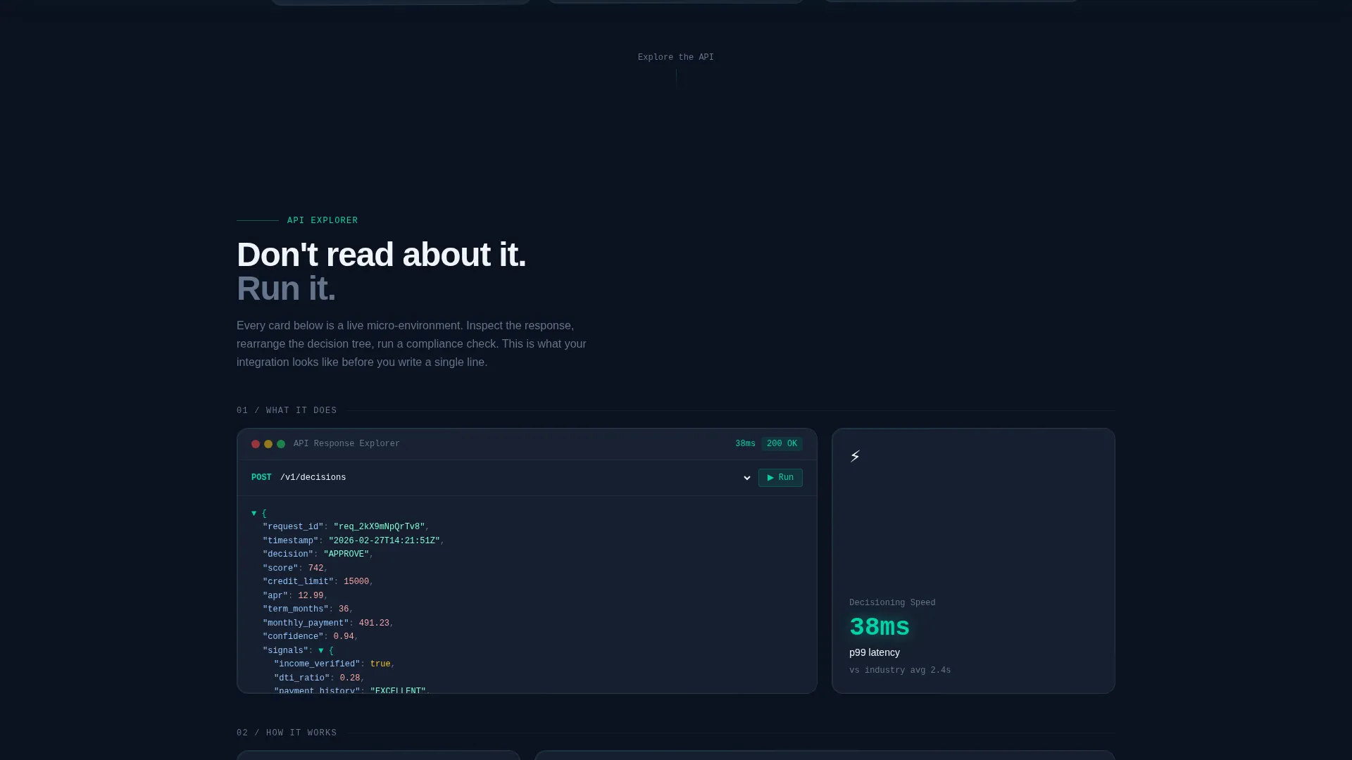 Fintech Landing Page Template for API Lending Startups