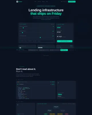 Fintech Landing Page Template for API Lending Startups