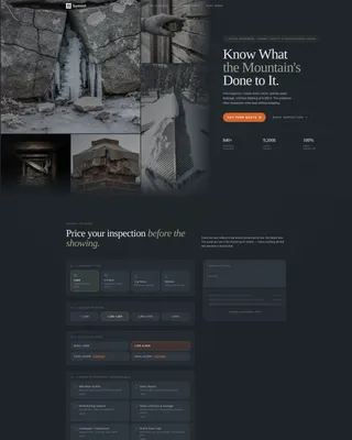 Mountain Property Home Inspector Landing Page Template