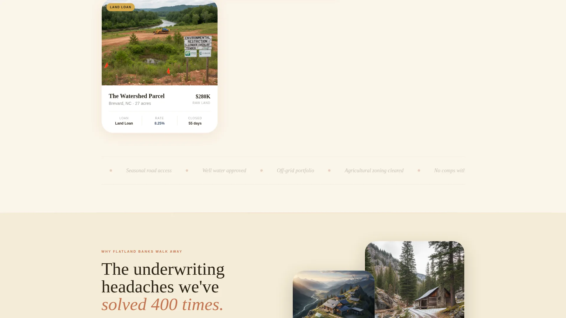 Trusted Mountainproperty Landing Page Template