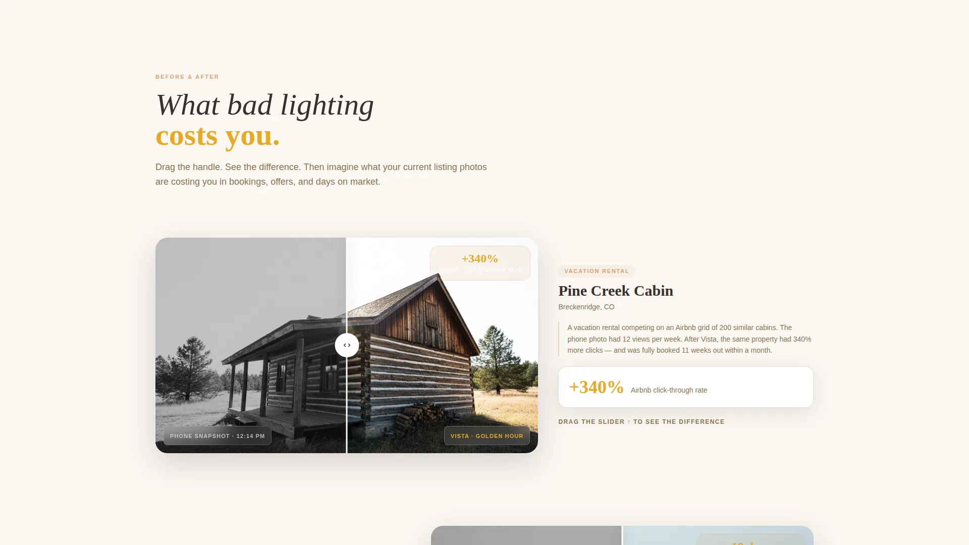 Mountain Property Photography Landing Page Template