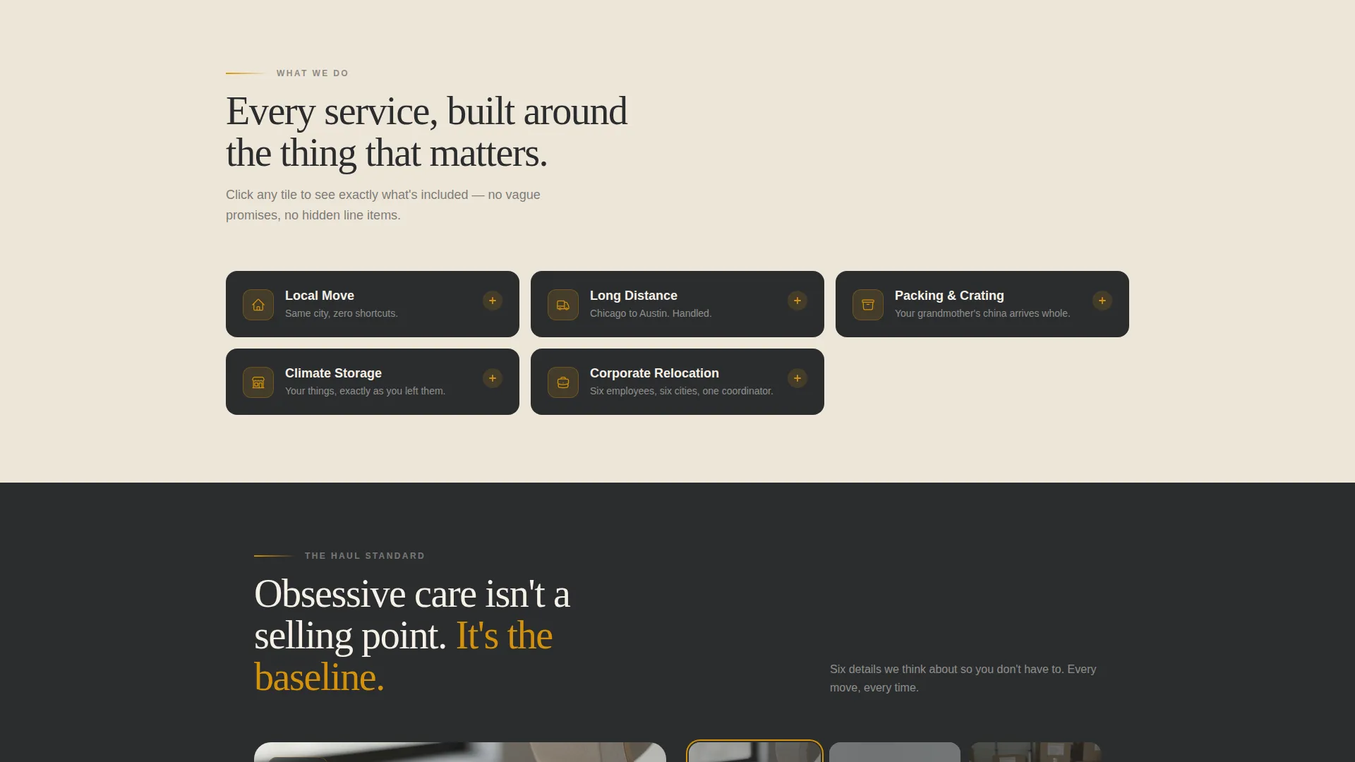 Moving & Storage Company Landing Page Template