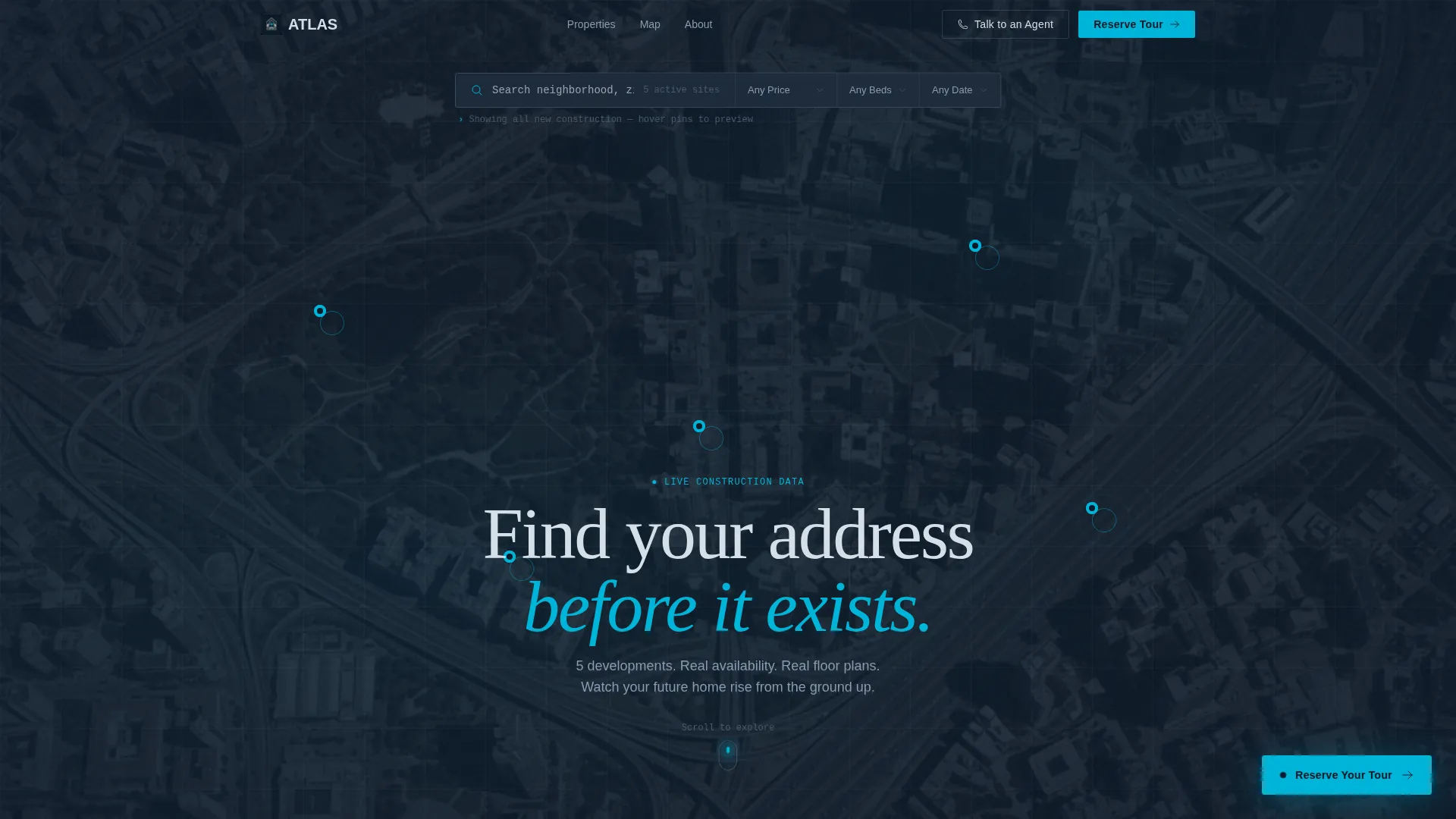 New Construction Property Landing Page Template