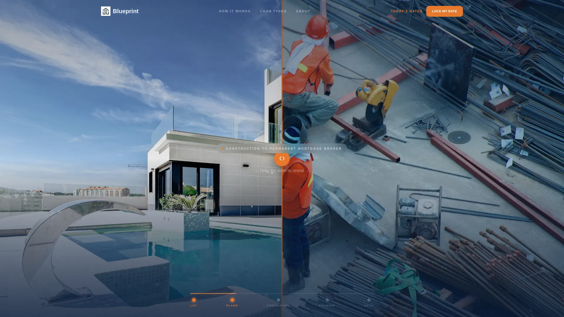 New Construction Mortgage Broker Landing Page