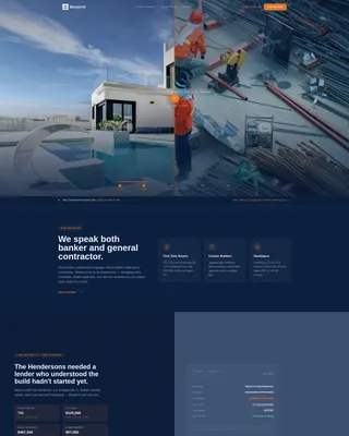 New Construction Mortgage Broker Landing Page