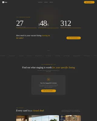 New Construction Home Staging Landing Page Template