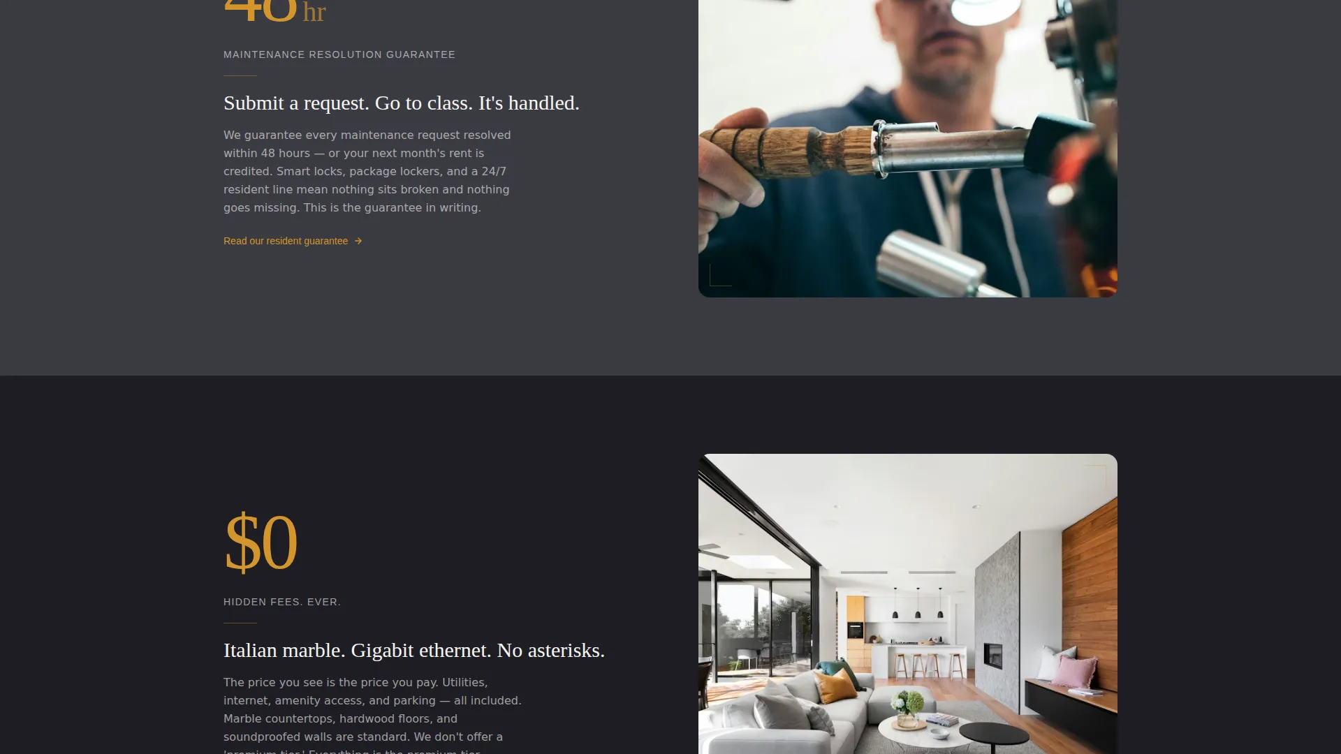 Premium Studenthousing Landing Page Template