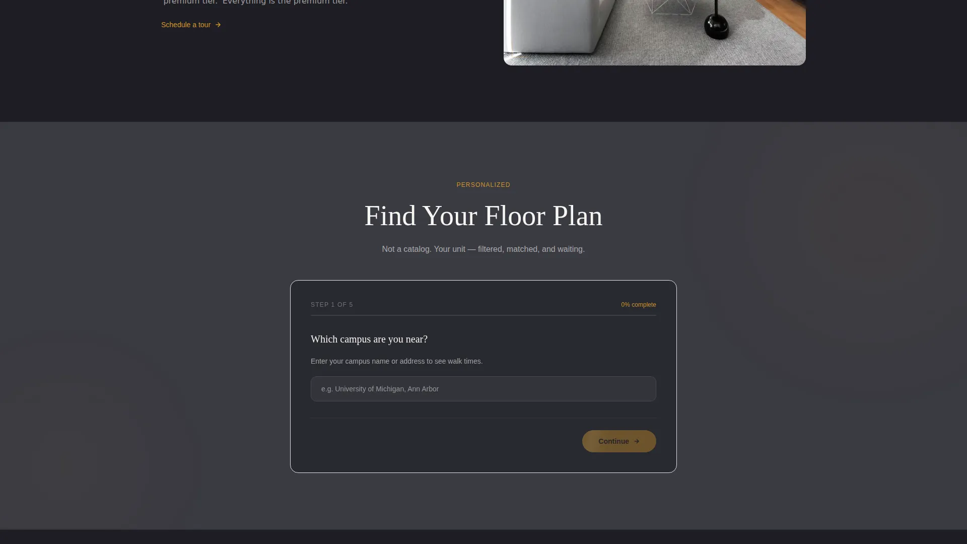 Premium Studenthousing Landing Page Template