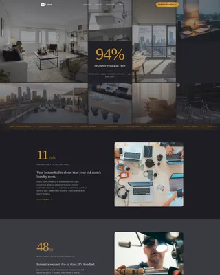 Premium Studenthousing Landing Page Template