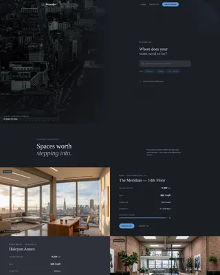 Cinematic Commercial Real Estate Landing Page