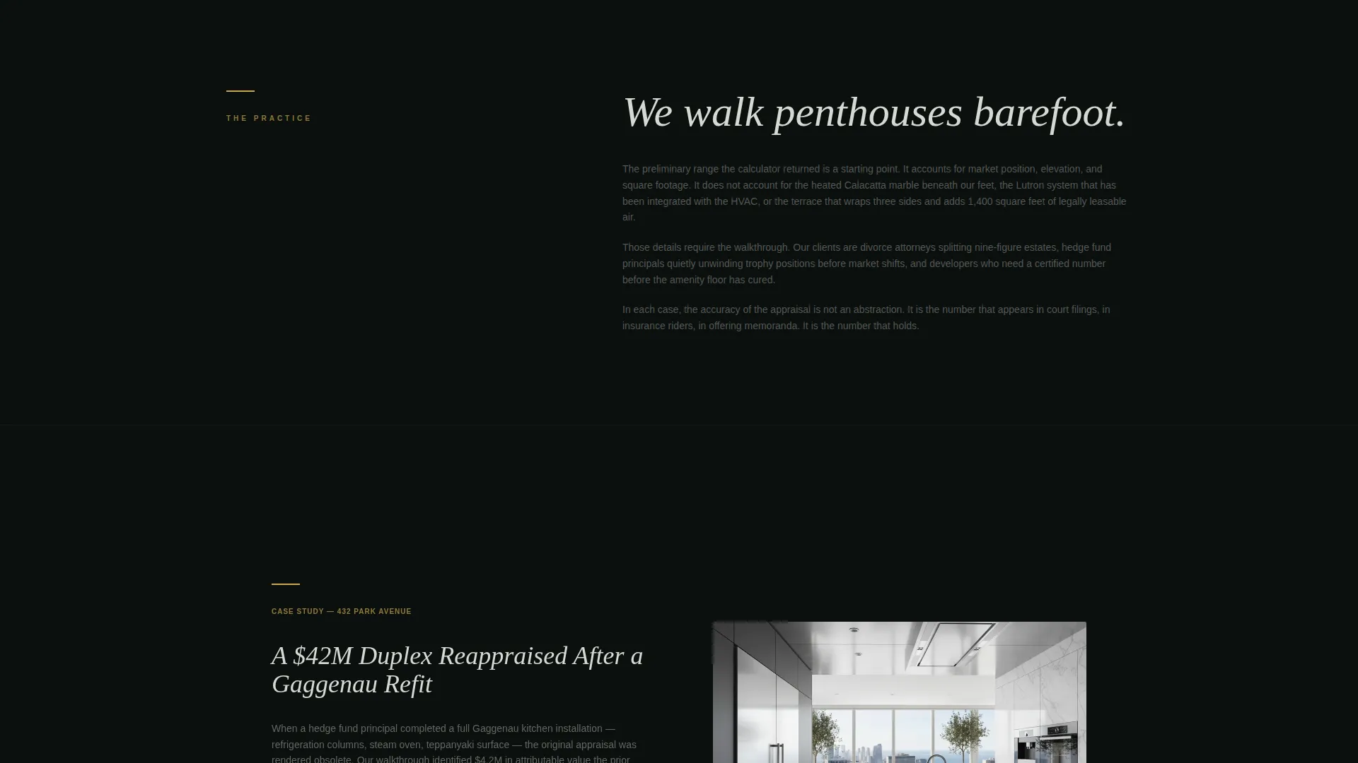 Elite Penthouse Appraiser Landing Page Template