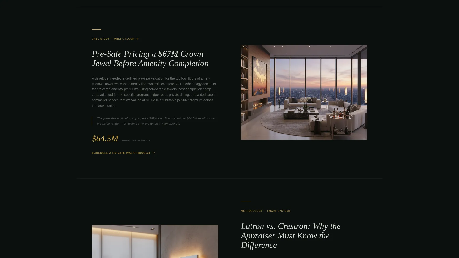 Elite Penthouse Appraiser Landing Page Template