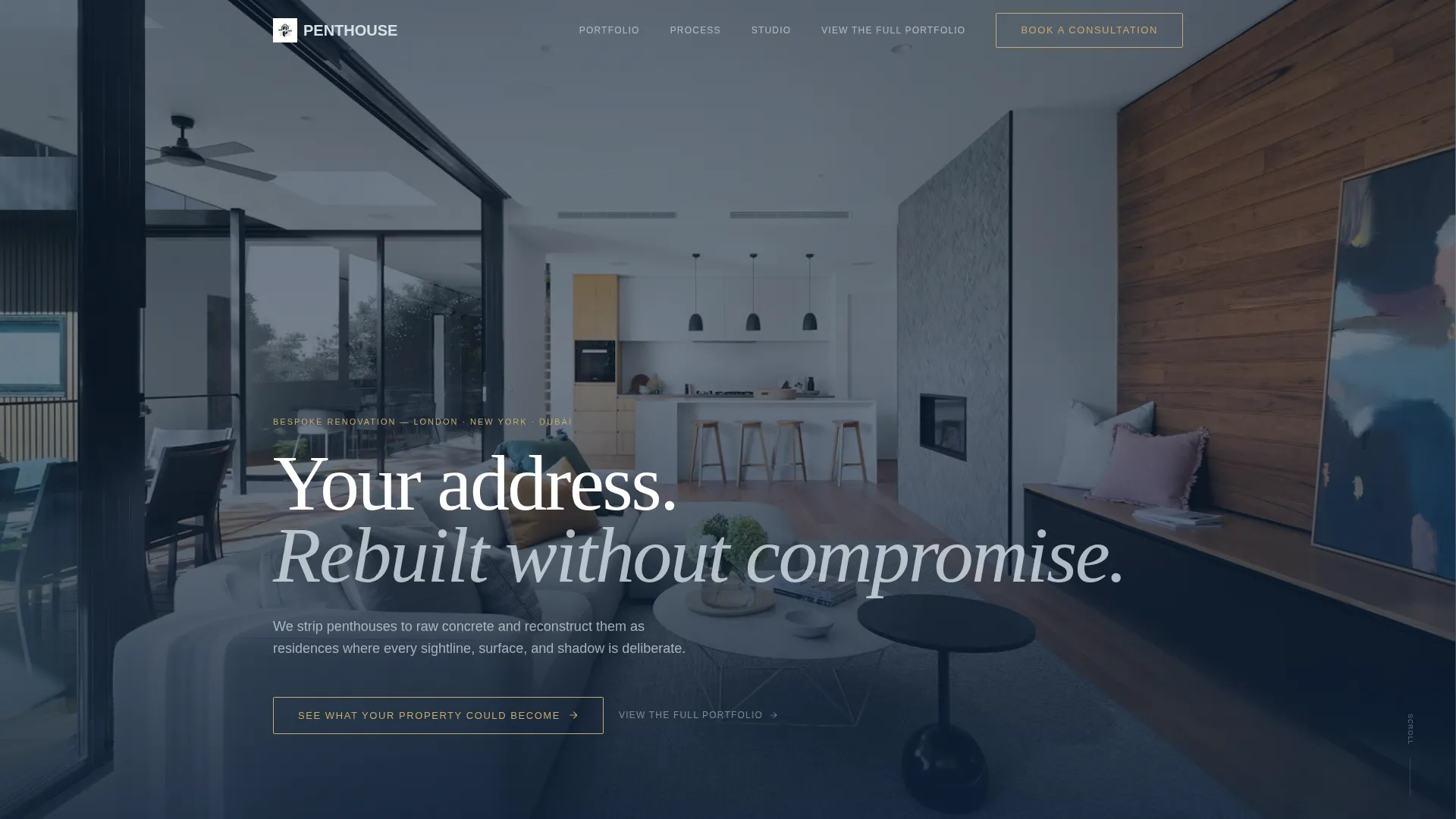 Luxury Renovation Landing Page Template