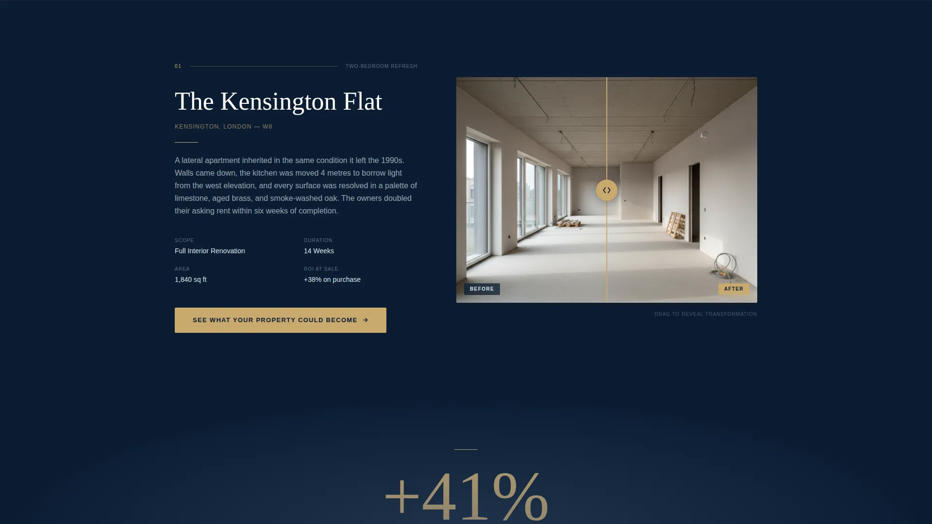 Luxury Renovation Landing Page Template