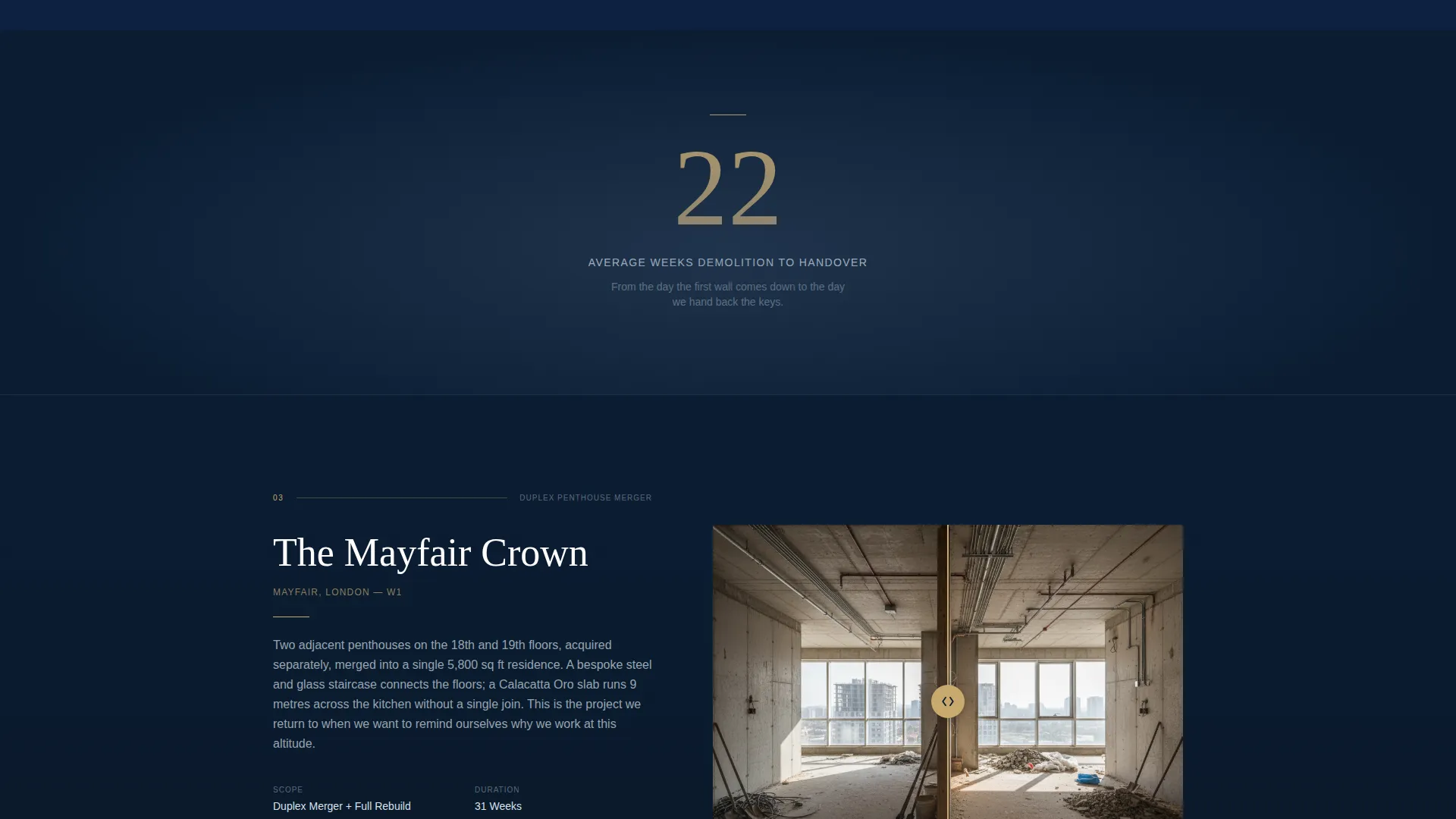 Luxury Renovation Landing Page Template