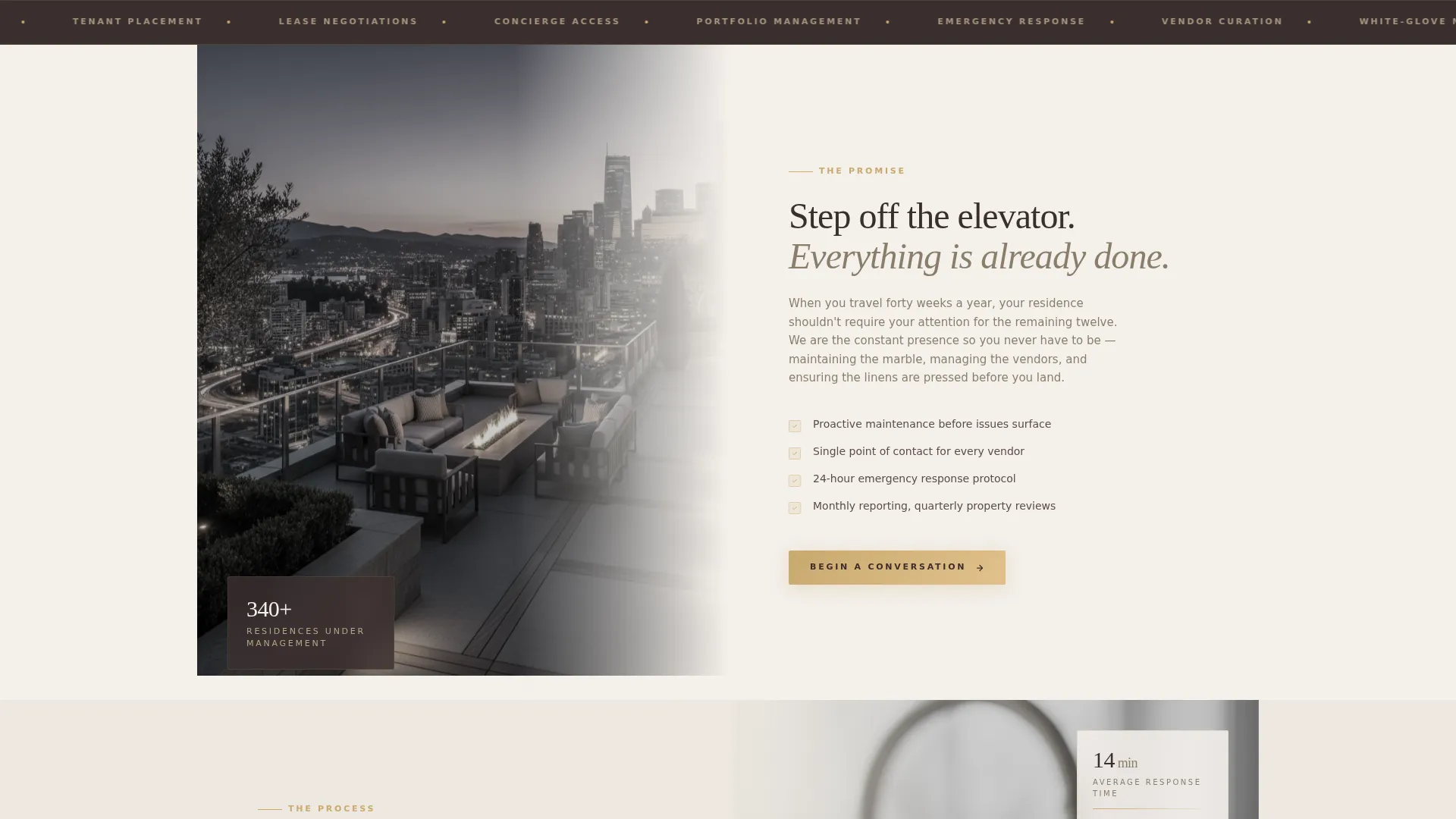 Elite Property Management Landing Page Template