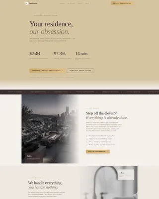 Elite Property Management Landing Page Template