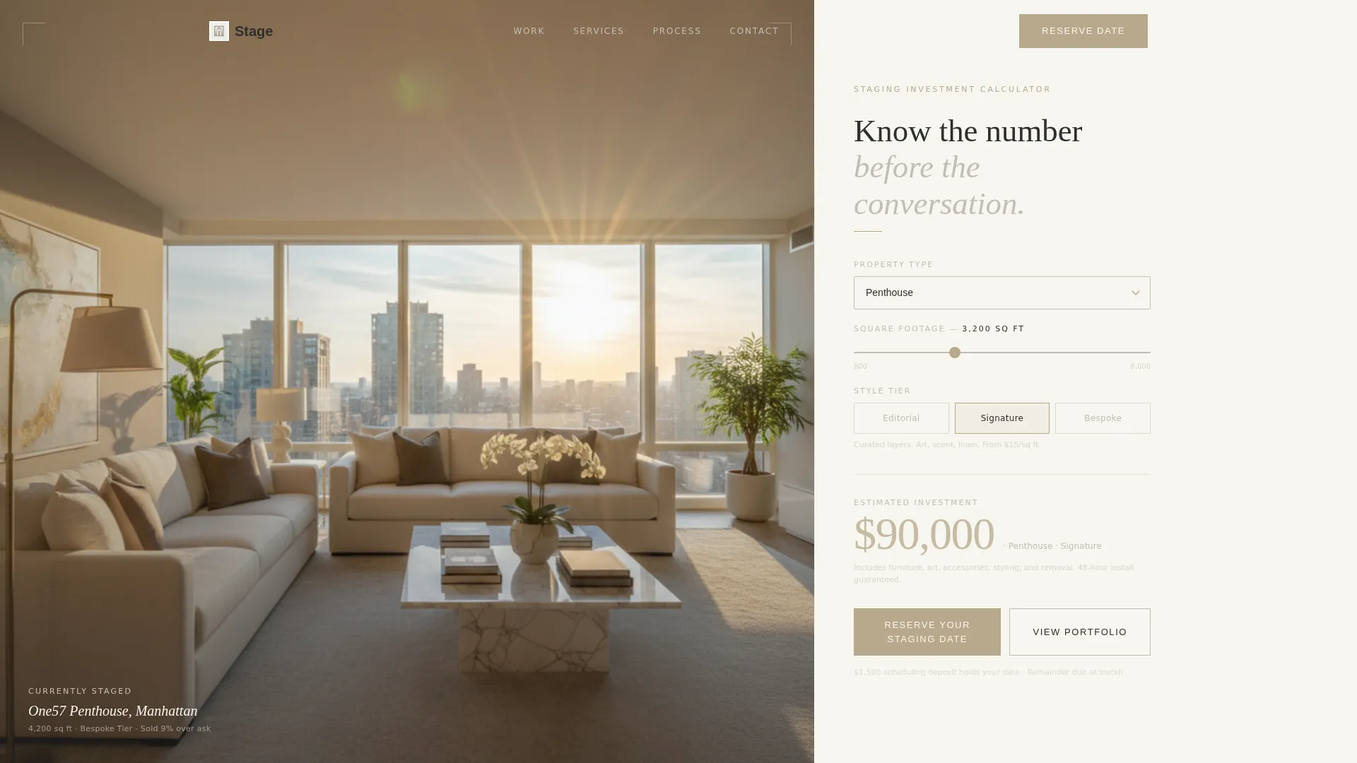 Luxury Staging Landing Page Template