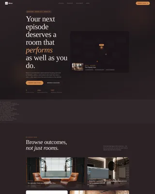 Executive Podcast Studio Rental Landing Page Template