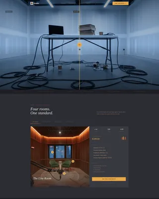 Premium Podcast Studio Landing Page Template
