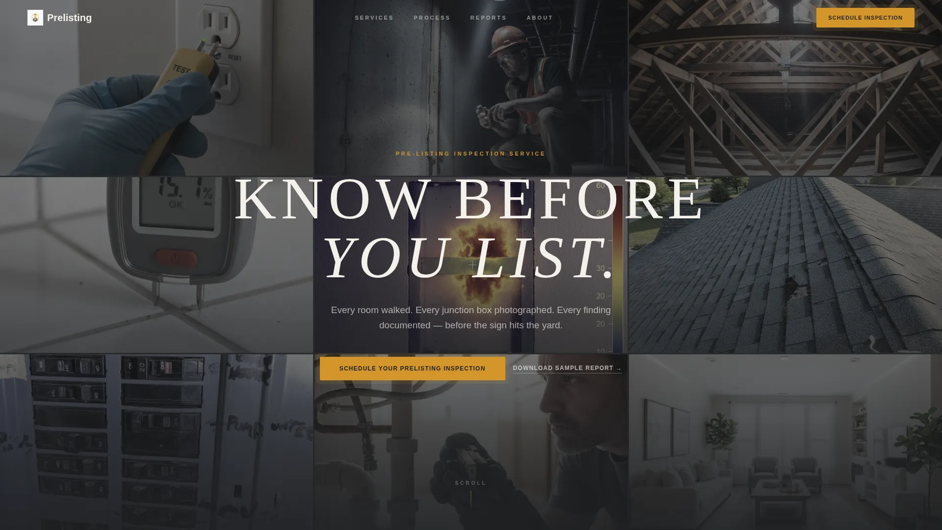 Whiteglove Home Inspection Landing Page Template