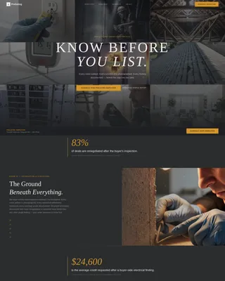 Whiteglove Home Inspection Landing Page Template