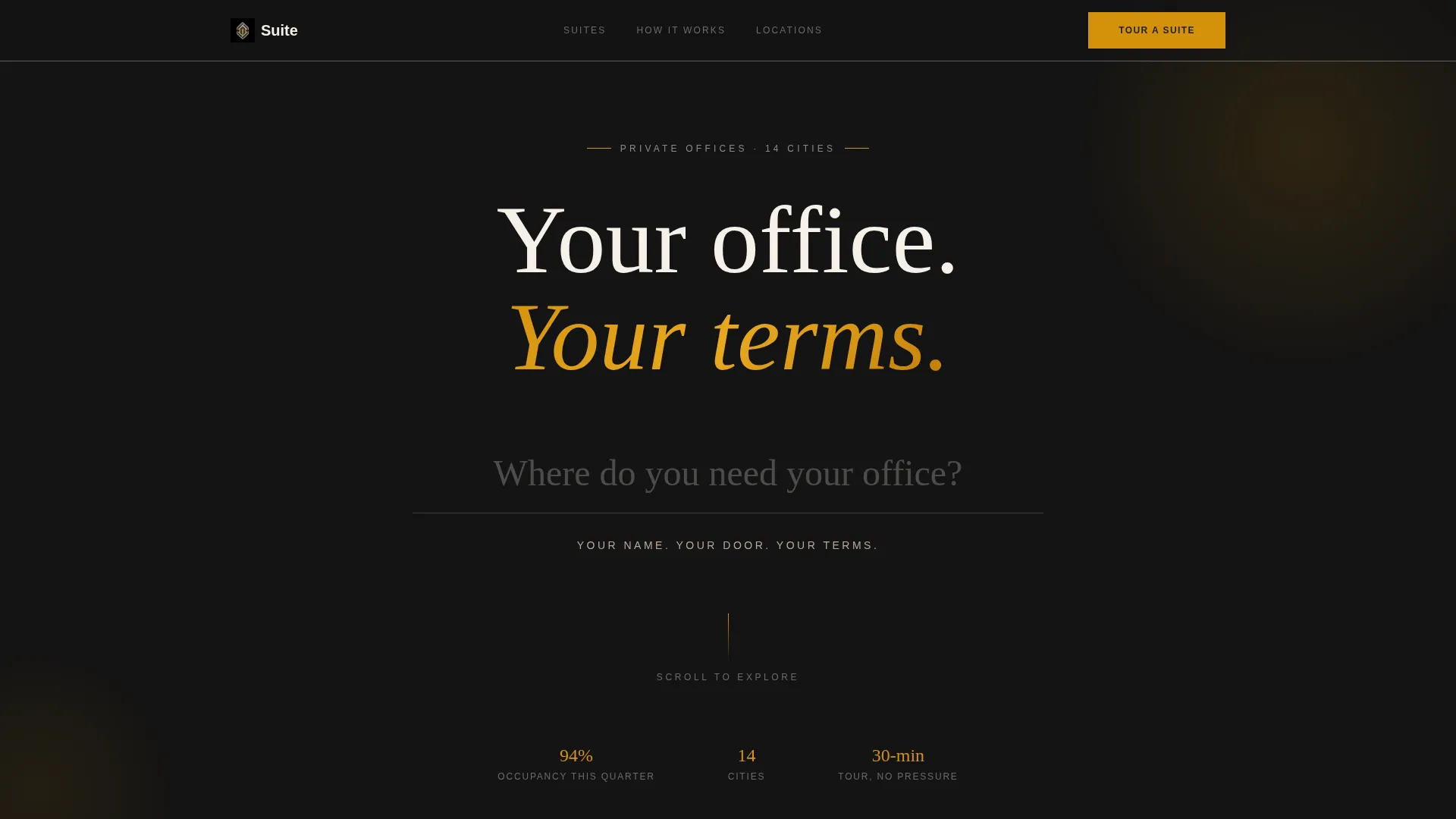 Luxe Private Office Landing Page Template