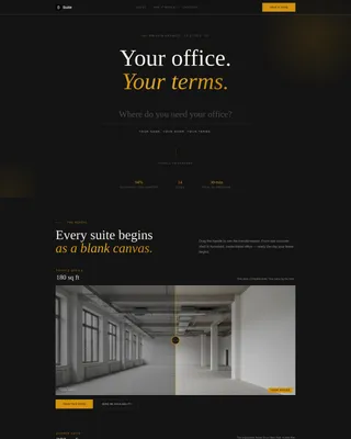 Luxe Private Office Landing Page Template