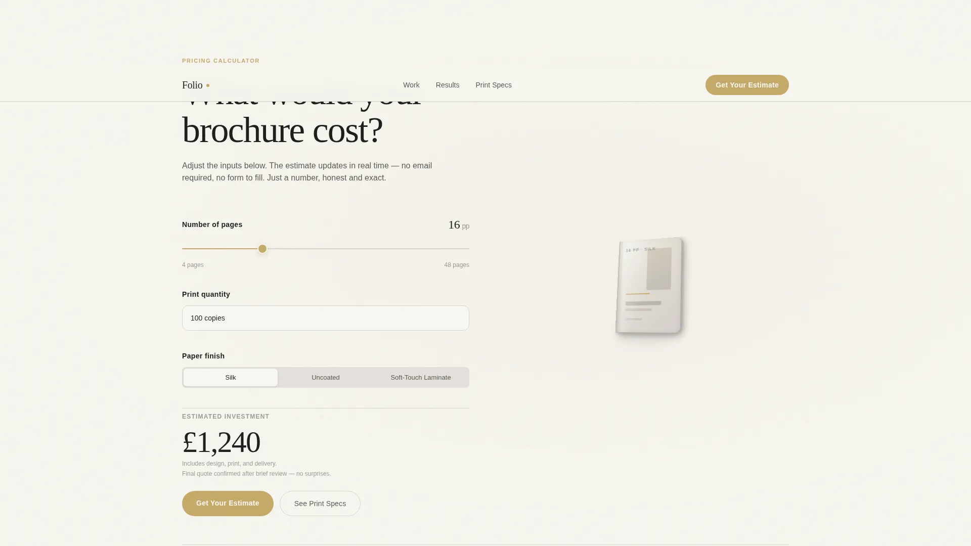 Immersive Property Brochure Landing Page Template